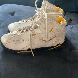 Air Jordan White and Yellow Sneakers